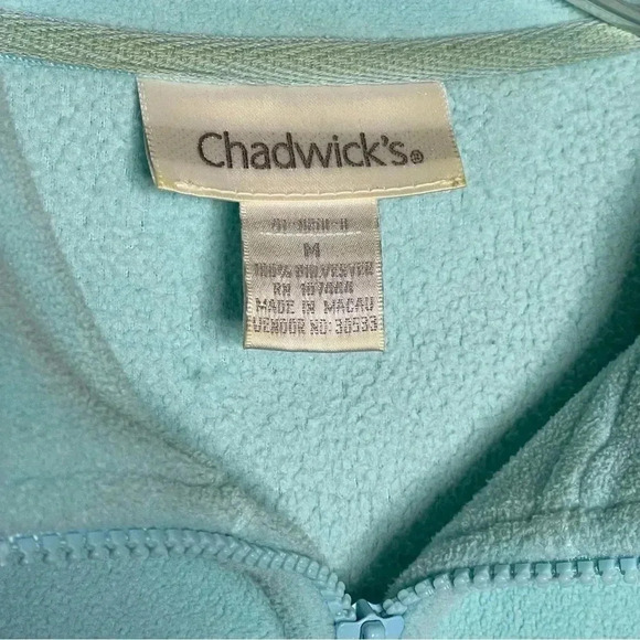 Chadwicks Womens Fleece Jackets Bundle Medium Pink Blue Full Zip Long Sleeved - Picture 5 of 13